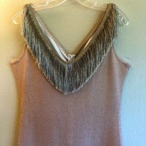 Full length dance performance dress /Halloween flapper dress "XL"